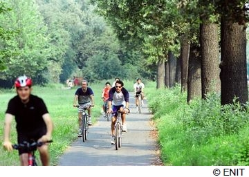 イタリアの地図 自転車