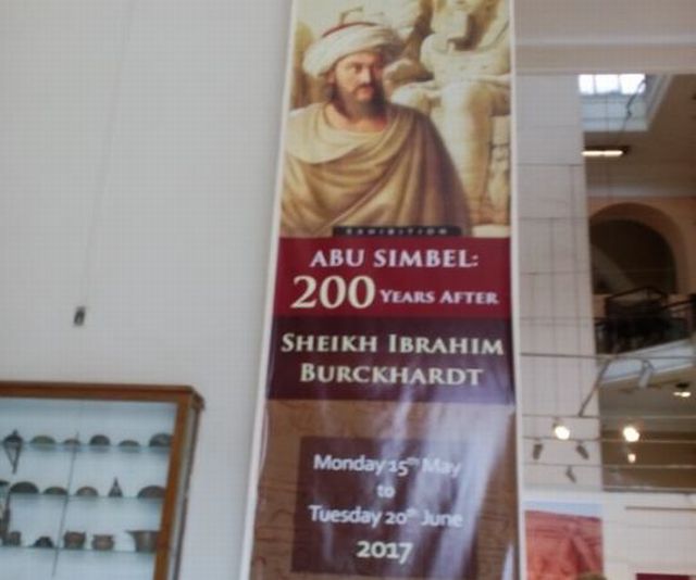 アブシンベル神殿発見200年を記念しての特別展示開催中 (エジプト考古学博物館)